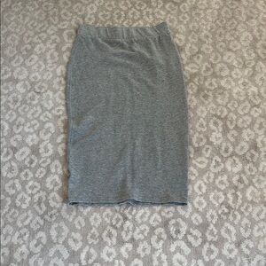 James Perse 100% Cotten knit Gray Women's Skirt
